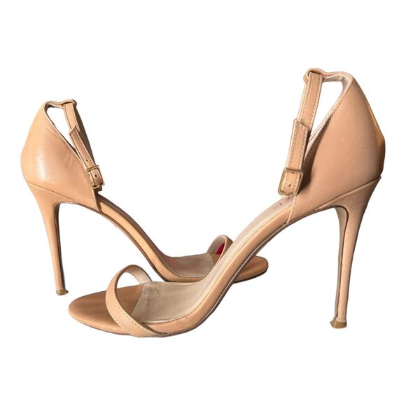 RAYE Blake Stiletto 4' Heel in Nude ankle strap and buckle open toes size 7.5 - Picture 14 of 15